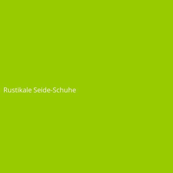 Rustikale Seide-Schuhe