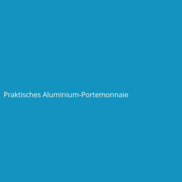Praktisches Aluminium-Portemonnaie