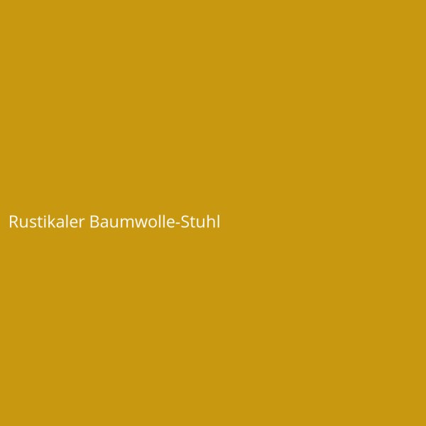 Rustikaler Baumwolle-Stuhl