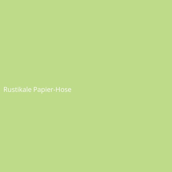 Rustikale Papier-Hose