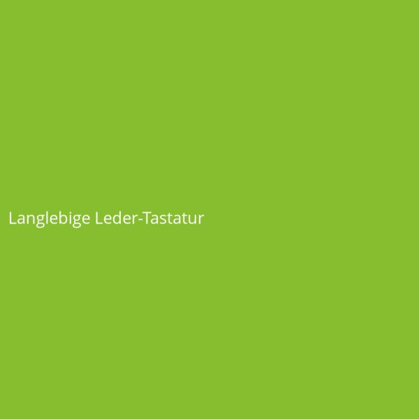 Langlebige Leder-Tastatur