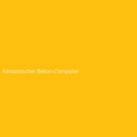 Fantastischer Beton-Computer