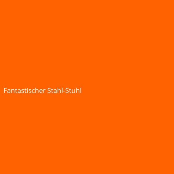 Fantastischer Stahl-Stuhl